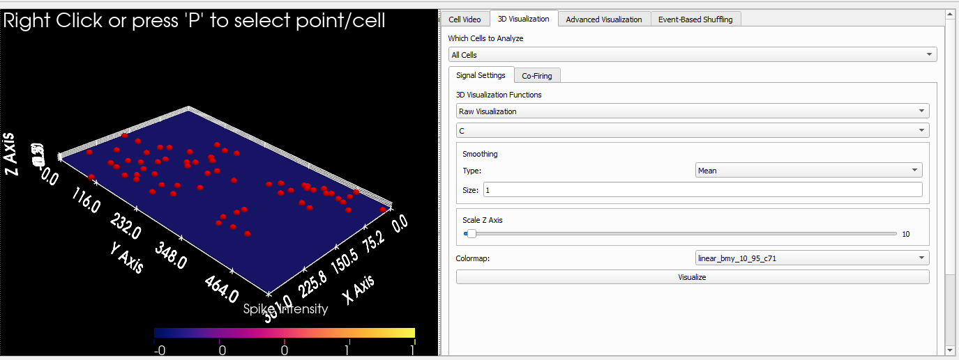 3D Visualization tab